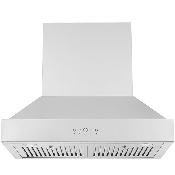 Ancona 30" Convertible Pro Series WallMounted Pyramid Range Hood in